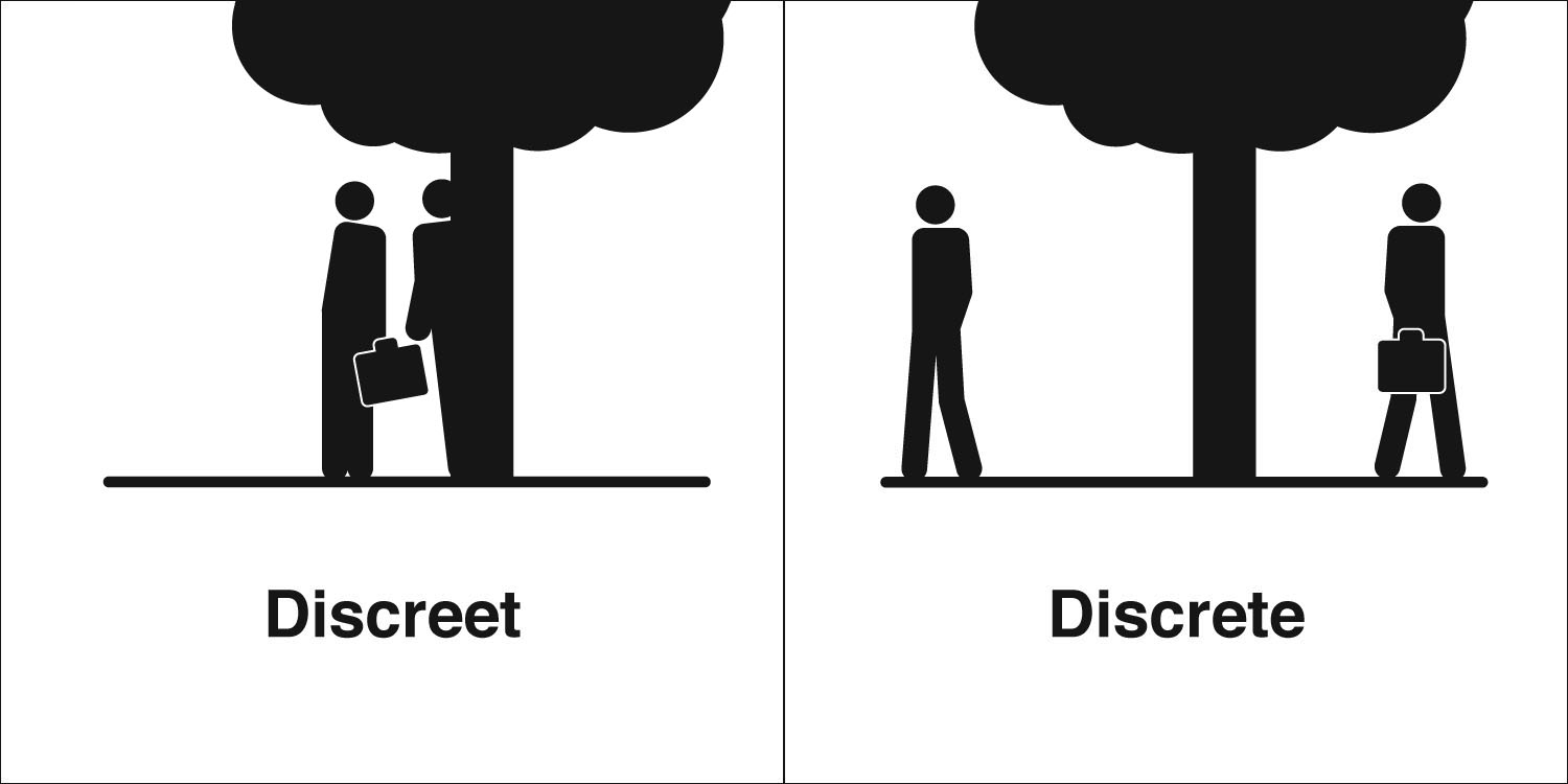 usage discreet discrete usage discreet discrete